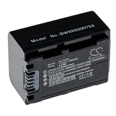 Abbildung von vhbw 1x Akku kompatibel mit Sony HDR CX625, PJ675, PJ620, CX450, CX680, FDR AXP33 Videokamera Camcorder (900 mAh, 7,3 V, Li Ion)