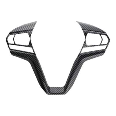 Abbildung von Innen Dekoration Aufkleber Für Isuzu D Max Dmax 2021 2022 2023 Zubehör Carbon Fiber Auto Lenkrad Panel Rahmen Abdeckung Trim Deko