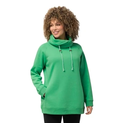 Abbildung von Ulla Popken Damen Sweatshirt, grün, 66 68