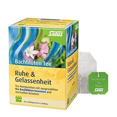 Abbildung von Bachblüten Tee Ruhe &amp; Gelassenheit