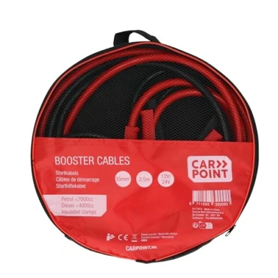 Abbildung von Carpoint Starthilfekabel 35mm2 mit Isoliertem Griff, Für 12 Volt und 24 Volt, in Aufbewahrungstasche