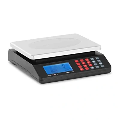 Abbildung von Steinberg Systems SBS PW 30L Kontrollwaage 30 kg / 1 g doppeltes LCD Display Preisrechenwaage Ladenwaage Obstwaage