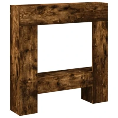 Abbildung von vidaXL Kaminumrandung Räuchereiche 81x18x82 cm Holzwerkstoff