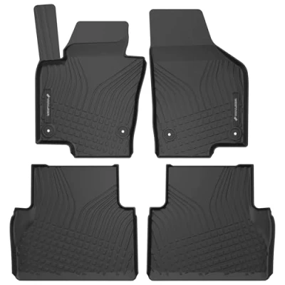 Abbildung von WALSER Premium Fussmatten Auto kompatibel mit Seat Alhambra (710, 711) 2010 2022, VW Sharan (7N1, 7N2) 100% passgenaue Gummimatten Made in EU, robuste Fußmatten Auto,