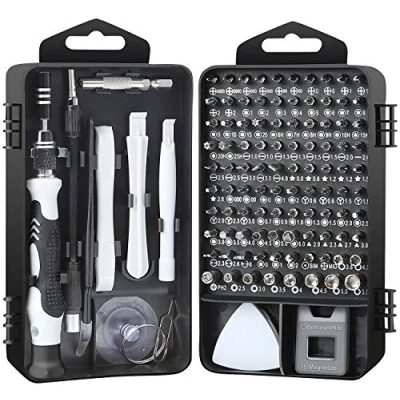 Abbildung von AGT Handy Reparaturset: 117 teiliges Profi Reparaturset für Smartphone, Tablet, Notebook &amp; Co. (Laptop Reparatur Set, PCwerkzeug, Uhrmacherwerkzeug)