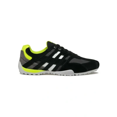Abbildung von Geox Sneaker low, Herren, Größe: 42, Black fluo yellow Schuhe