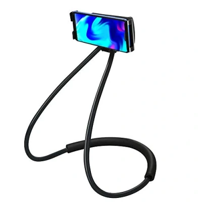 Abbildung von LYTIVAGEN Neck Phone Holder, Universal Schwanenhals Handyständer Lazy Handyhalter 360 Grad Drehung, Flexibel Handyhalterung für Smartphones,Mini Tablets (Schwarz)