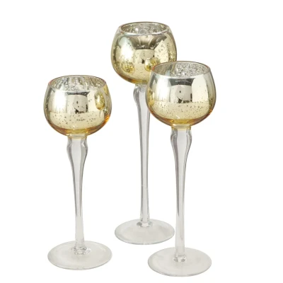 Abbildung von Boltze Manou Windlicht gold 18 22 cm (Set3)