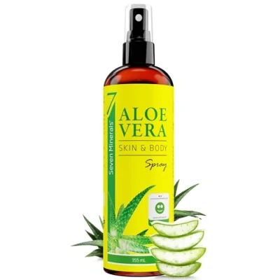 Abbildung von Aloe Vera Spray für Haut &amp; Haar 99% Bio, 355 ml 100% Natürlich, Rein ohne Zusatzstoffe Verdickungsmittel, zieht schnell ein Rückstände aus Frisch Geschnittener , Nicht Pulver