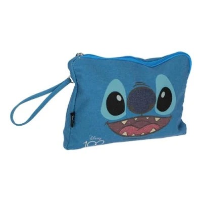 Abbildung von Lilo &amp; Stitch Kosmetiktasche Große Baumwolltasche 28x19 cm in Blau