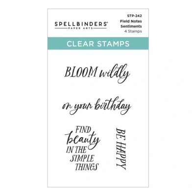 Abbildung von Spellbinders Field Notes Sentiments Clear Stamp Set (STP 242)