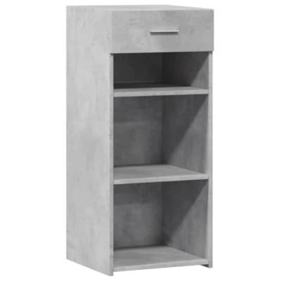 Abbildung von vidaXL Sideboard, Kommode mit Stauraum, Anrichte Schrank für Wohnzimmer, Highboard Beistellschrank Mehrzweckschrank, Betongrau Holzwerkstoff