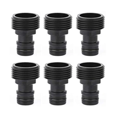 Abbildung von Topways® 6 Stück Geräteadapter Schnellverbinder, zum Anschluss von Bewässerungsgeräten, passend für Bewässerungsgeräte mit Innengewinde 26.5 mm (G3/4&quot;) Außengewinde