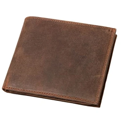 Abbildung von Alassio 42241 Geldbörse im Querformat, Herren und Damen Portemonnaie aus Echtleder mit Münzfach, 2 Scheinfächer 7 Kartenfächer für Kreditkarten, Brieftasche in braun, ca 10 x 12 cm