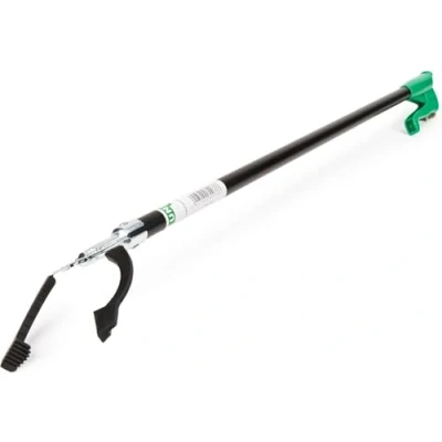 Abbildung von UNGER NiftyNabber Pro Müllzange (52 cm lang, Allzweckgreifer, Stahlrohr, Abfallgreifer, Öffnungsmaß Klauen 15 cm) NN400