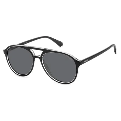 Abbildung von Polaroid Unisex Sonnenbrille, Größe: 56, Black crystal