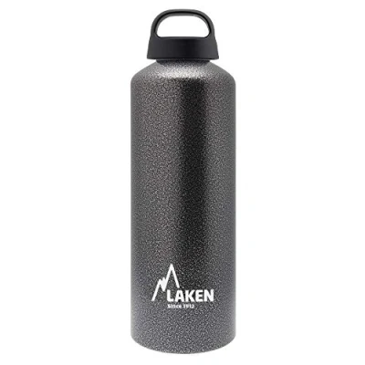 Abbildung von Laken Classic Alu Trinkflasche Weite Öffnung Schraubdeckel mit Schlaufe, BPA frei Aluminiumtrinkflasche, 1L, Granit