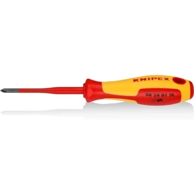 Abbildung von Knipex Phillips® 98 24 01 SL VDE Phillips Schraubendreher PH 1 Klingenlänge: 80 mm