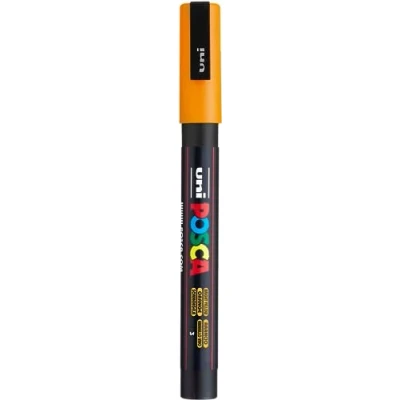 Abbildung von uni ball 186515 POSCA Marker mit feiner Rundspitze, dunkelorange