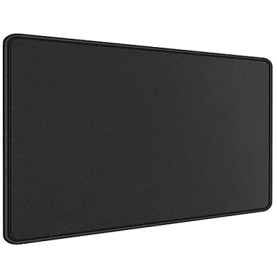 Abbildung von Hosimoln Gaming Mauspad, Extended Mouse Pad Größe 90x40CM Dicke3MM,Premium strukturiertes rutschfestes und wasserdichtes Computer Mousepad mit genähten Kanten für Gaming/Office/Home 90x40 Black