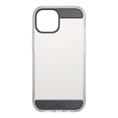 Abbildung von Black Rock Hülle für iPhone 15 (Slim, TPU, TPU Polster, robust, stoßdämpfend, antibakteriell, durchsichtig, transparent, Cover, Handyhülle 15, Case, Handycase) schwarz