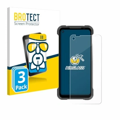 Abbildung von BROTECT Schutzglas für Doogee S97 Pro (3 Stück) Schutzfolie Panzer Folie Glas [Extrem Kratzfest 9H, Anti Fingerprint, Ultra Transparent]