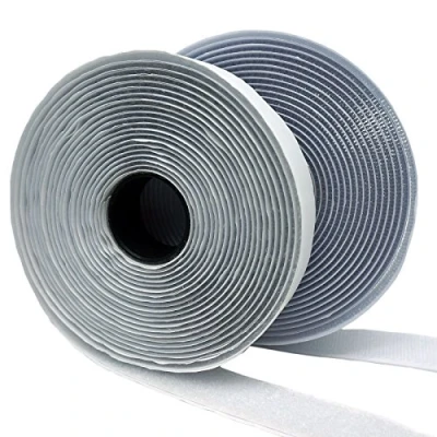 Abbildung von Eroilor Doppelseitig Klebende Klettband, 4 Meter Extra Stark Haftkraft Selbstklebend Flauschband Hakenband Langfristige Lebensdauere klebend DIY Weiss