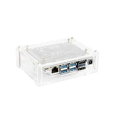 Abbildung von IBest Acrylic Clear Case (Type A) for NVIDIA Jetson Nano Developer Kit Easy Access to The Peripheral Connectors and Supports Cooling Fan