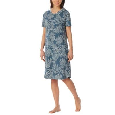 Abbildung von Schiesser Comfort Nightwear Short Sleepshirt Blau 44 Damen