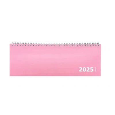 Abbildung von ADINA Tischquerkalender 1 Woche auf Seite Kartondeckel Querterminkalender 30x10cm (pink, 2025)