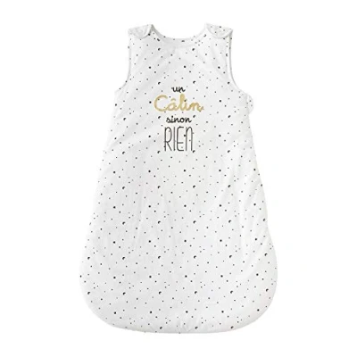 Abbildung von Vertbaudet Baby Schlafsack „Sterne“, Ärmel abnehmbar weiß Bedruckt 104CM