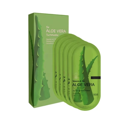 Abbildung von 5x ALOE VERA TUCHMASKEN MIT SQUALAN UND HYALURONSÄURE