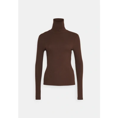 Abbildung von Pieces Pckitte Rollneck Langarmshirt, Damen, Größe: Medium, Chicory coffee