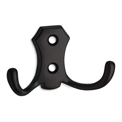 Abbildung von SO TECH® Garderobenhaken LENA BA 20 mm mit verschiedene Oberflächen und Längen, Schwarz, Ausführung kurz