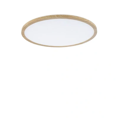 Abbildung von Paulmann 710.34 LED Panel Atria Shine Backlight IP44 rund 420mm 4000K Holzoptik