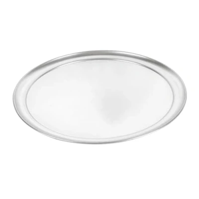 Abbildung von Garcia de Pou Flache Pizza Teller, 35 Durchmesser x 1 cm, Aluminium, silber, 33 30 cm