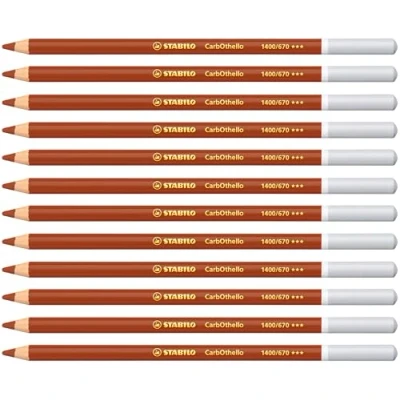 Abbildung von Pastellkreidestift STABILO CarbOthello 12er Pack siena gebrannt