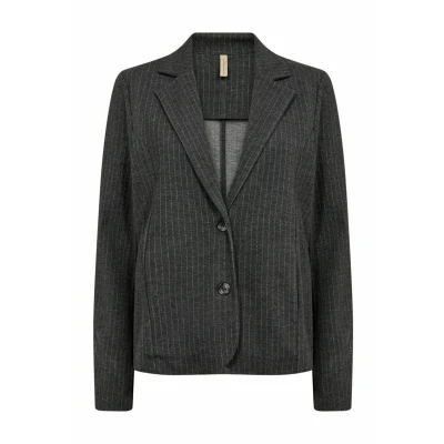 Abbildung von Soyaconcept IVA Blazer, Damen, Größe: Small, C dk grey melange combi