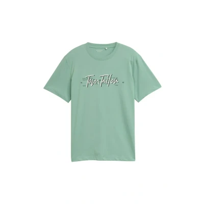 Abbildung von TOM Tailor MIT LOGO Tshirt print, Herren, Größe: XXL, Dust green