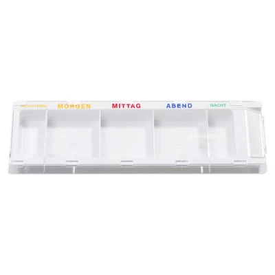 Abbildung von Zahndose Melipul Tablettendose Medikamentendispenser für 1 Tag mit 8 Fächern