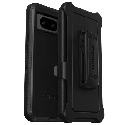 Abbildung von OtterBox Defender Hülle für Google Pixel 8, stoßfest, sturzsicher, ultra robust, schützende Hülle, 5x getestet nach Militärstandard, Schwarz
