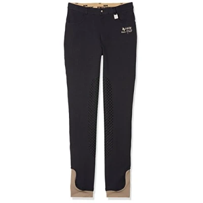 Abbildung von HKM Reithose Kids Easy Silikon Kniebesatz Dunkelblau 128
