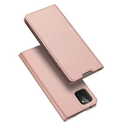 Abbildung von COFI 1453 Buch Tasche kompatibel mit LG K52 Handy Hülle Etui Brieftasche Schutzhülle Standfunktion, Kartenfach Rose