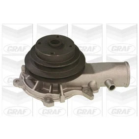 Abbildung von GRAF PA121 Wasserpumpe mit Dichtung mechanisch Gusseisen 116 für Keilrippenriementrieb OPEL: Ascona B Limousine, Rekord E1 Limousine