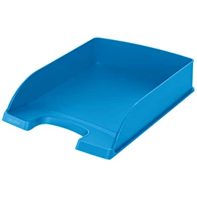 Abbildung von Leitz Briefkorb Standard A4, Briefablage in Premium Qualität, Stapelbares Ablagefach als Schreibtisch Organizer, Kombinierbar mit Plus Serie, Hellblau, 52270030