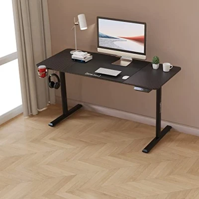 Abbildung von pro.tec Computertisch, »Hayward« Tisch 140 x 60 cm höhenverstellbar Schwarz