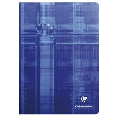 Abbildung von Clairefontaine 69145C Kladde (DIN A4, 21 x 29,7 cm, gebunden, liniert mit Rand, 96 Blatt) 1 Stück farbig sortiert