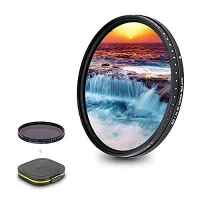Abbildung von JJC 52mm Variabler ND Filter ND2 ND2000 Neutral Graufilter für Canon EF S 24 mm F2.8 FUJIFILM XC 15 45 F3.5 5.6 XF 18 F2 Sigma 30 F1.4 DC Objektiv und andere 52 Gewindeobjektive