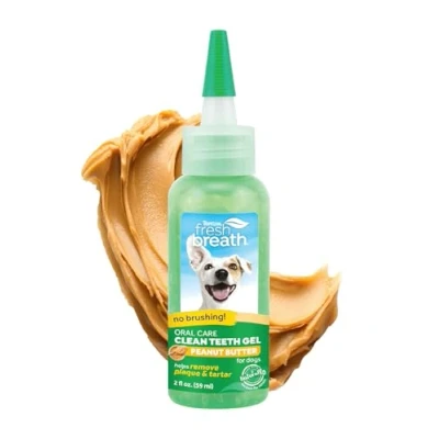 Abbildung von Tropiclean Fresh Breath Oral Care Gel Zahnpflege Erdnussbutter 59 ...