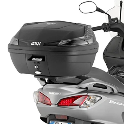 Abbildung von Topcase Träger schwarz Monolock® Koffer o. Platte oder Max Zuladung 3 kg SuzukiUH 125 200 BurgmanBj. 0715, TU
